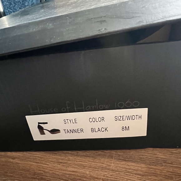 House of Harlow 1960 Black suede Platform Shoes - Picture 5 of 5